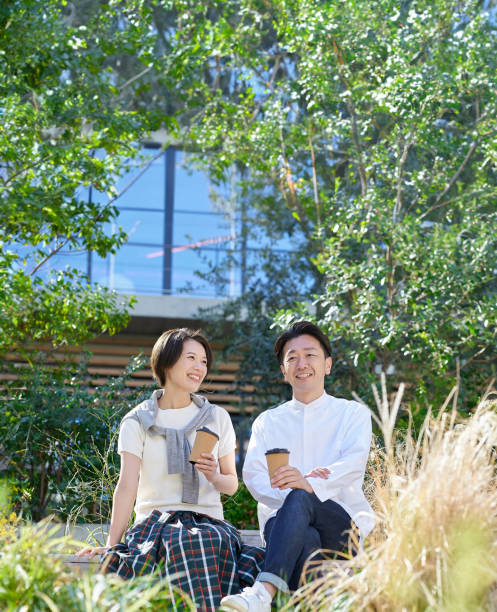 Man and woman talking intimately