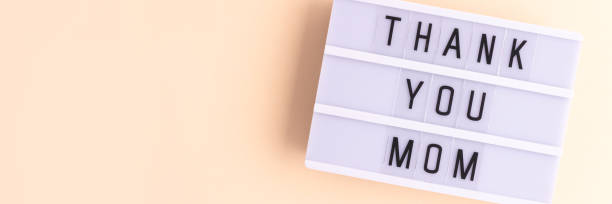 istock Thank you mom. Lightbox with letters. 2151095203