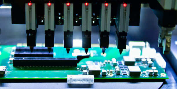 istock Electrical circuit board design steps Connector type solenoid valve Compressed air direction control system 2151095216