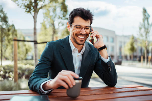 istock Handsome businessman on a street 2151099725