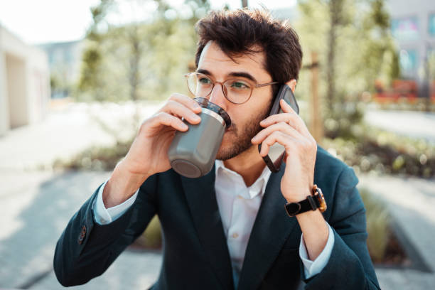 istock Handsome businessman on a street 2151099772