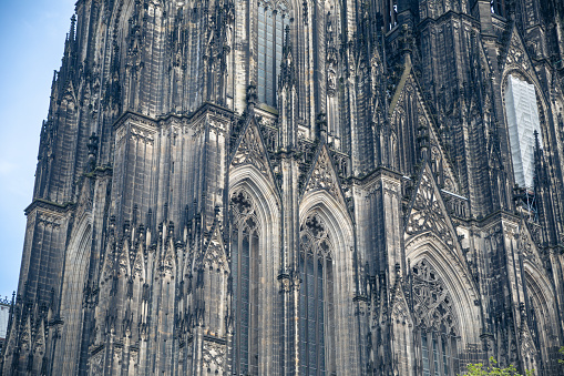the details of Cologne Cathedral, Germany