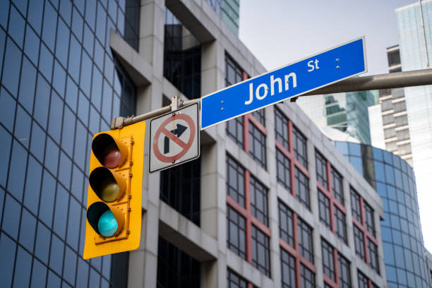 istock John Street sign in downtown Toronto. 2151111608