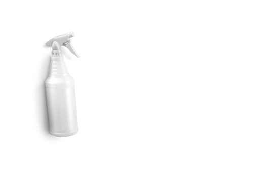 All purpose white spray bottle on a white background