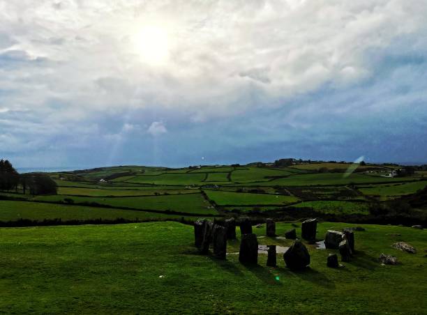 Irish landscapes and stones mystical atmosphere nature Stone