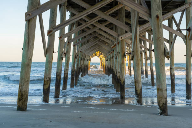 Underneath A Wooden Fishing Pier