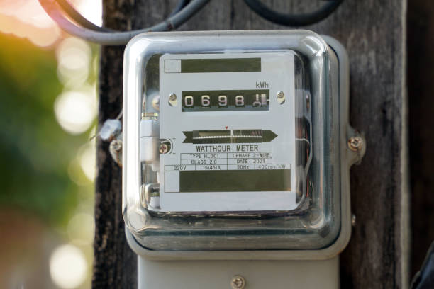 istock An electric meter is a device used to measure and display electrical quantities such as current, voltage, resistance, and power. There are many sizes suitable for use. 2151129853