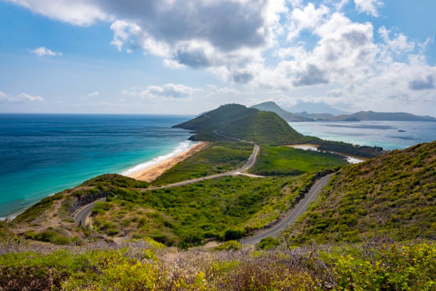 istock Saint Kitts Panorama With Nevis Island In The Background 2151132455