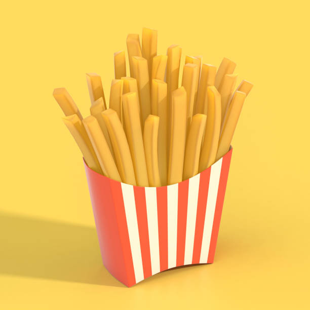 istock Fast food french fries in a container 2151133421
