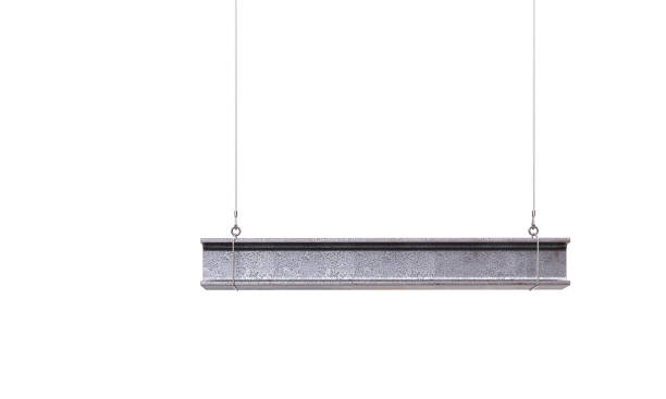 istock isolated metal beam on a white background 2151135596