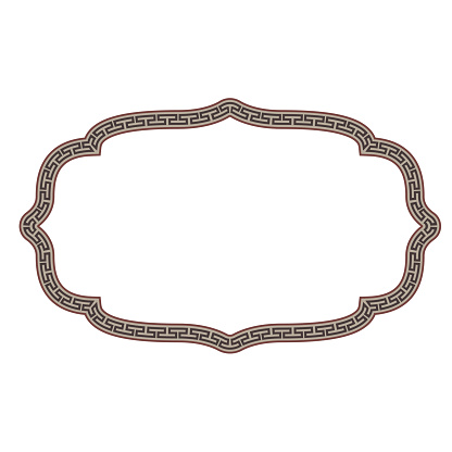 Old Greek Key Rectangle Vintage Frame Horizontal Old Greek Key Pattern ...