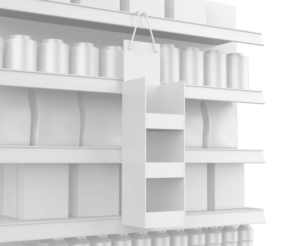 istock Blank hangsell display shelve stand template. 2151136911