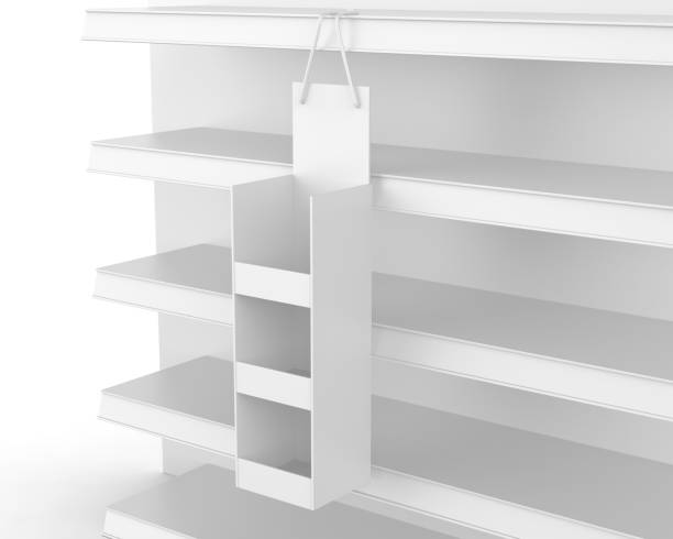 istock Blank hangsell display shelve stand template. 2151136915