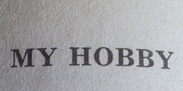 istock Text my hobby printed on a sheet of paper, close-up. 2151138471