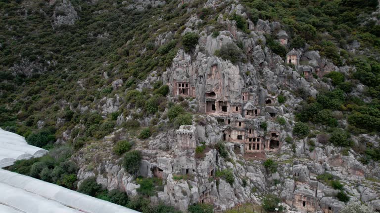 Aerial view of Myra Ancient City in Demre district of Antalya, Turkey