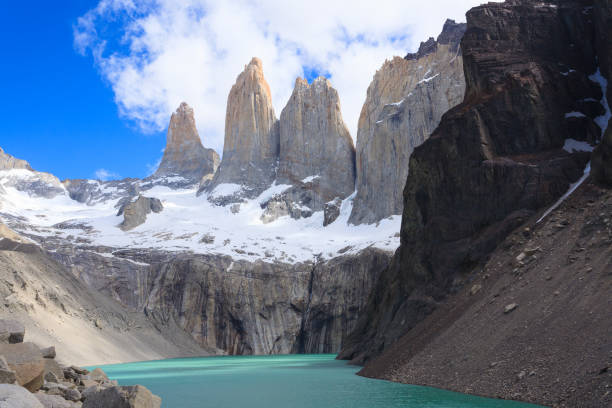 istock Torres del Paine peaks view, Chile landmark 2151148208