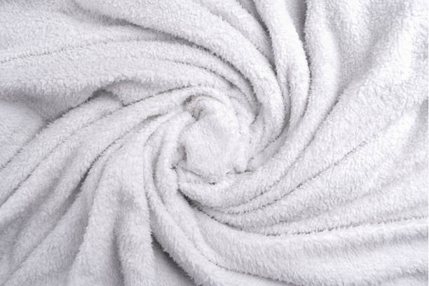 istock Abstract white textile fabric texture background, with various shapes 2151152922