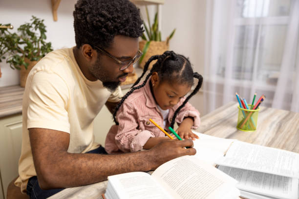 istock Happy father helping schoolgirl daughter studying 2151153073