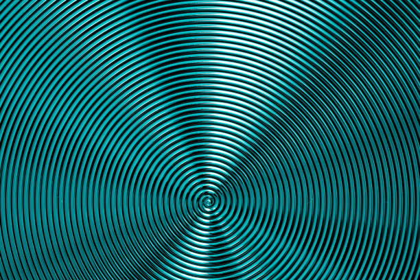 spiral turquoise metal textured pattern, background