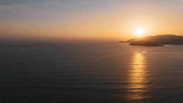 Sunrise over Nha Trang beach, Khanh Hoa province