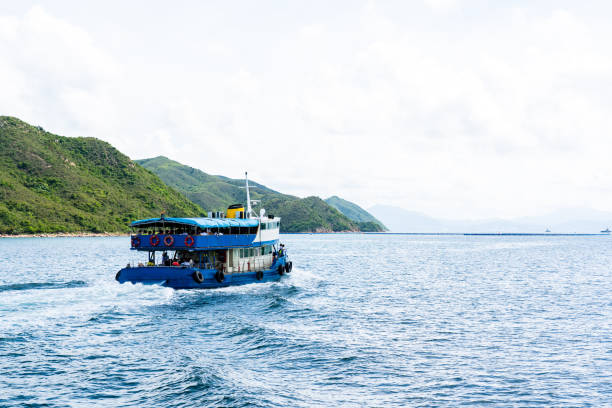 istock Sea with vessel in Hong Kong 2151173230