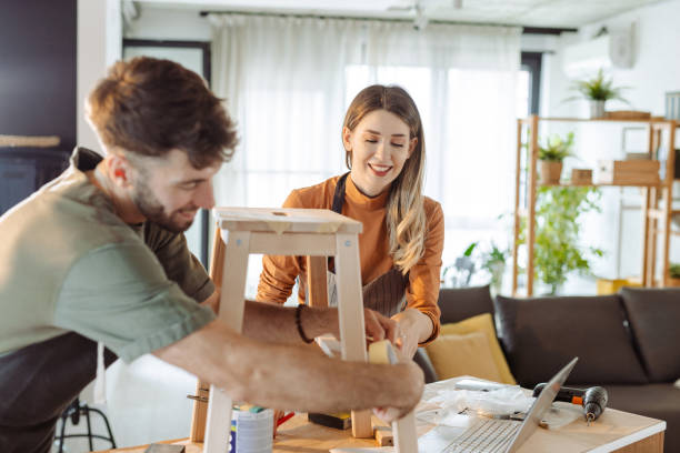 istock DIY hobby and assembling wooden furniture 2151179109