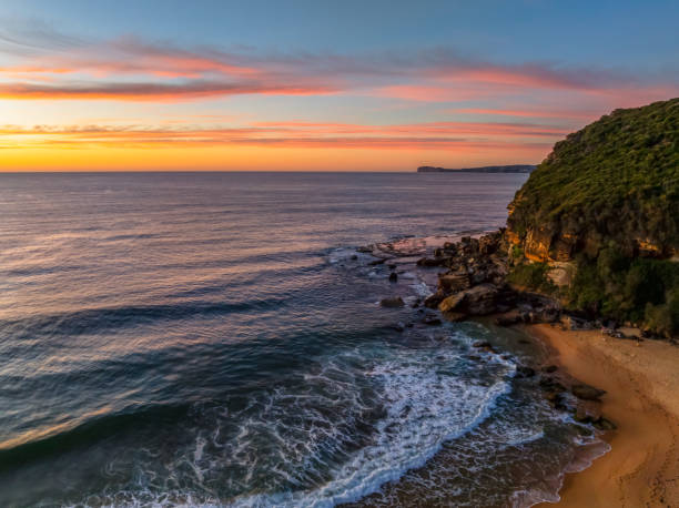 istock Sunrise at the seaside with high cloud 2151181094