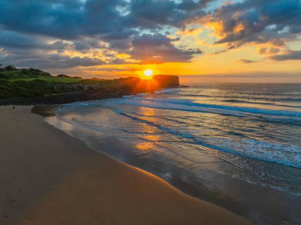 istock Aerial sunrise views over Bombo Beach at Kiama 2151181198