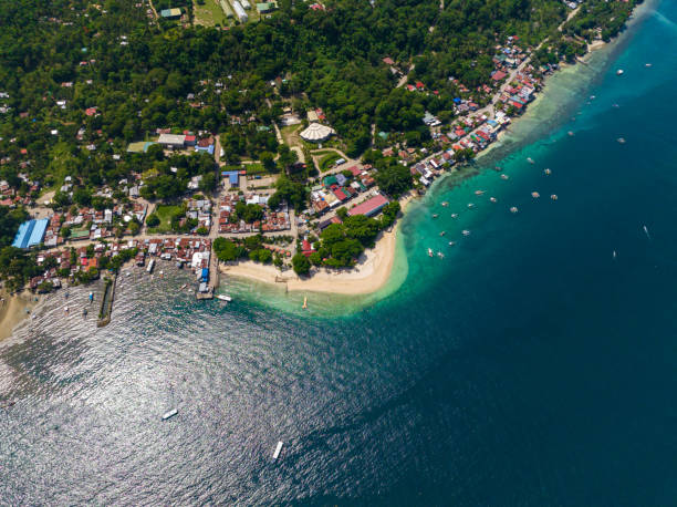 istock Tropical Island with white beach in Samal Island. 2151181602