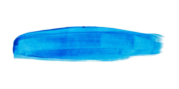 istock blue brush stroke isolated on white background 2151185886