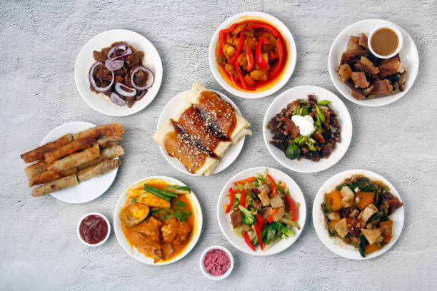 istock Freshly cooked assorted Filipino dishes 2151200227
