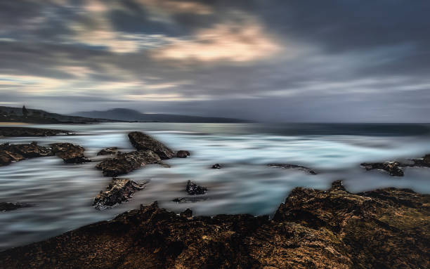 istock Seascape_scenery with blurred motion and long exposure 2151201701