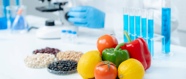 istock Scientist check chemical fruit residues in laboratory. Control experts inspect the concentration of chemical residues. hazards, standard, find prohibited substances, contaminate, Microbiologist 2151202783