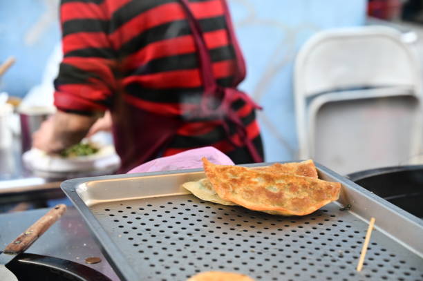 istock A Delectable Bite: Capturing the Essence of fried leek dumpling 2151205046