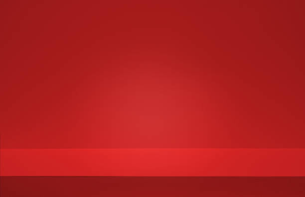 istock Wall interior background, studio and backdrops show products.with shadow from window color red . background for text insertion and presentation product 2151208668