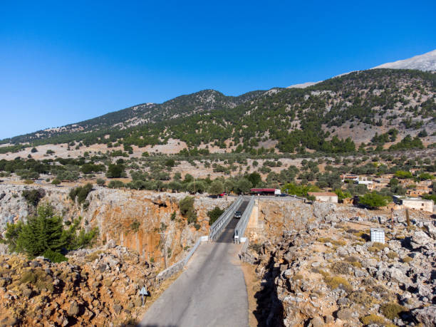 istock Aradena bridge and gorge in Chania Crete 2151209874