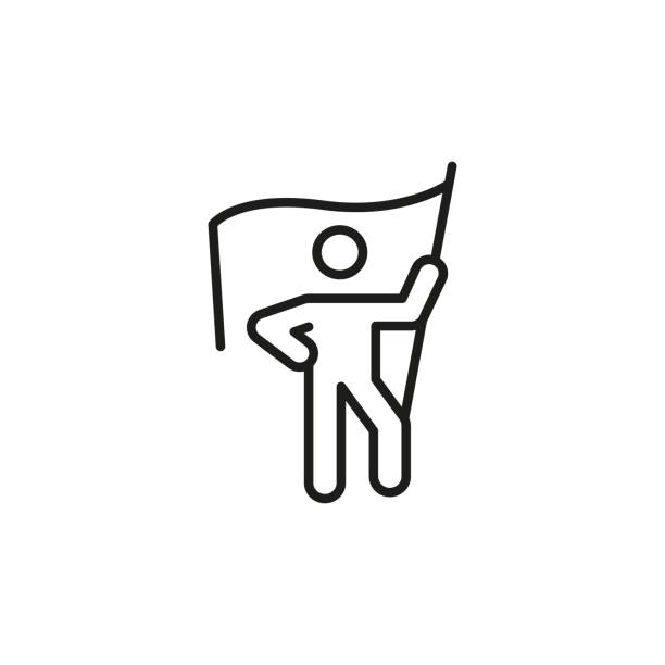 ilustraciones, imágenes clip art, dibujos animados e iconos de stock de icono de líder - eventos de la vida