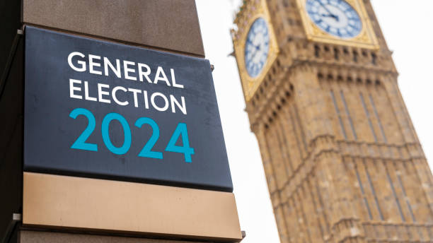 istock General Election Now sign in front of Westminster 2151210808