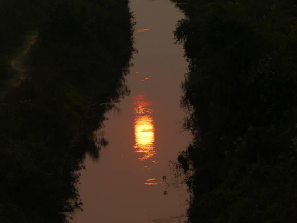 Sunset view of Purulia Dam, West Bengal