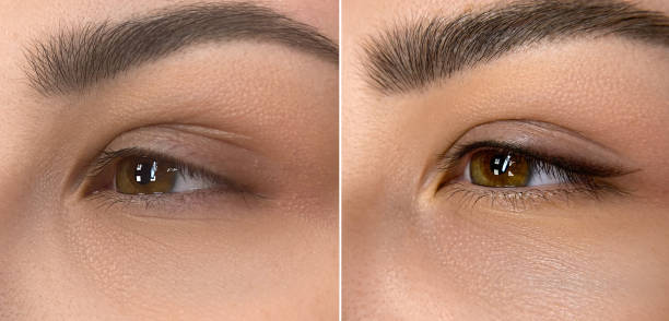 istock permanent make up , close up woman eye beautiful 2151214138