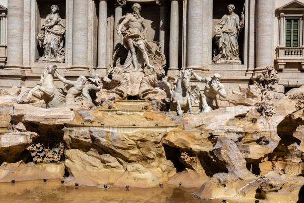 View to the fountain Trevi, Rome
