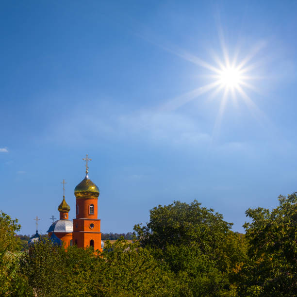 high christian church under a sparkle sun