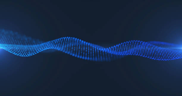 istock Digital abstract waves from particles of blue color. Abstract technology background. 3D visualization of big data. Analytical presentation 2151222125