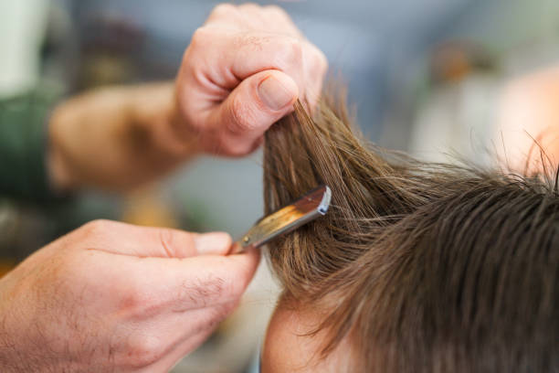 Kids at the barber shop