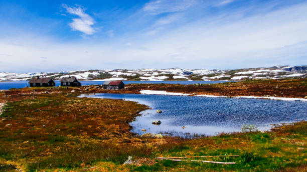 istock Houses on the cold land, Norway 2151229753