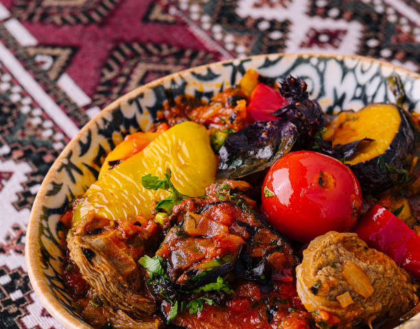 istock Traditional uzbek stewed vegetables dish 2151242249