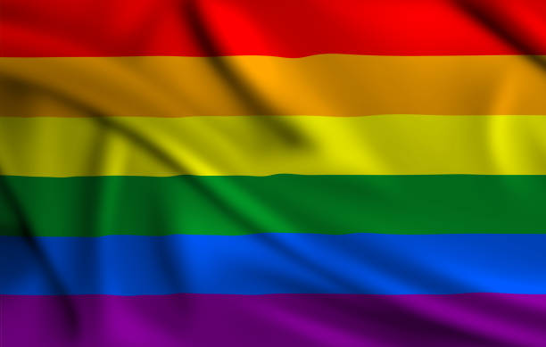 istock LGBT flag covering the frame is waving in the wind 2151244471