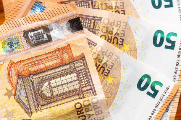 istock several 50-euro bills, banknote background. Economy concept 2151249230