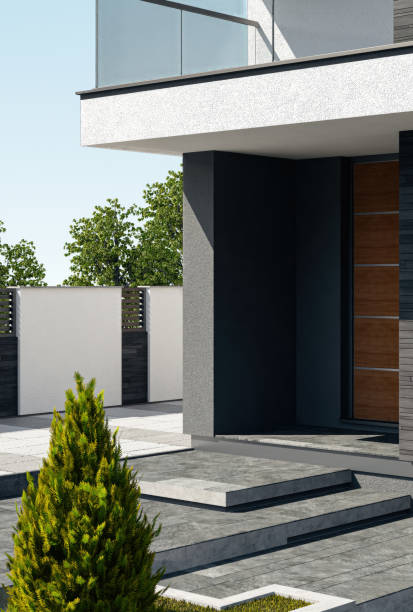 istock Modern Luxurious Villa with garden. 2151252639