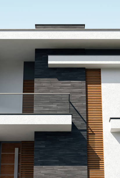 istock Modern Luxurious Villa with garden. 2151252654